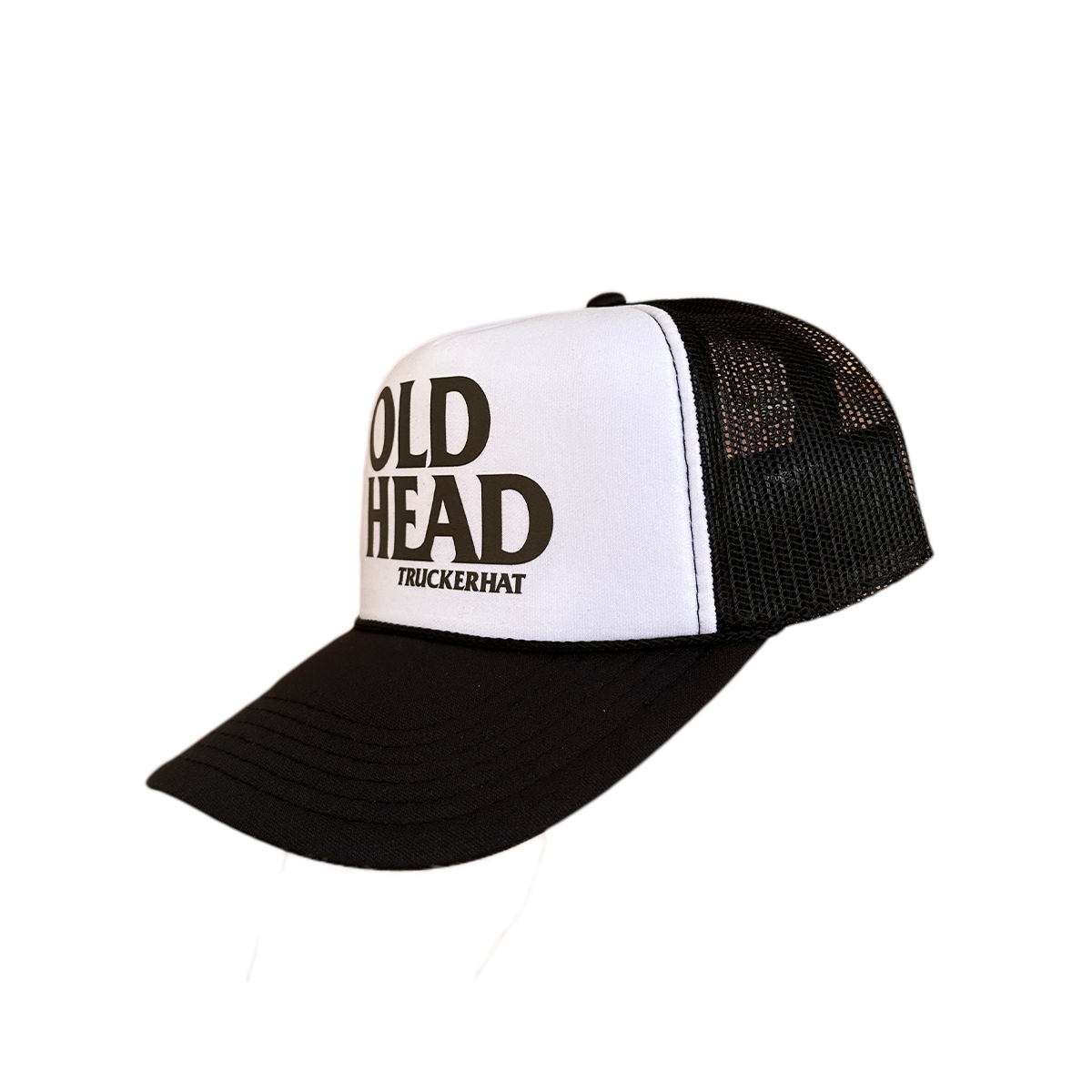 Mud Old Head Trucker Hat - Black/White