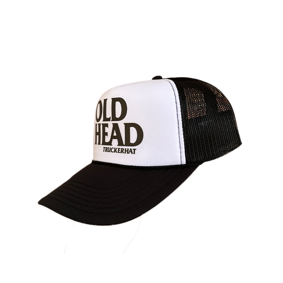 Mud Old Head Trucker Hat - Black / White
