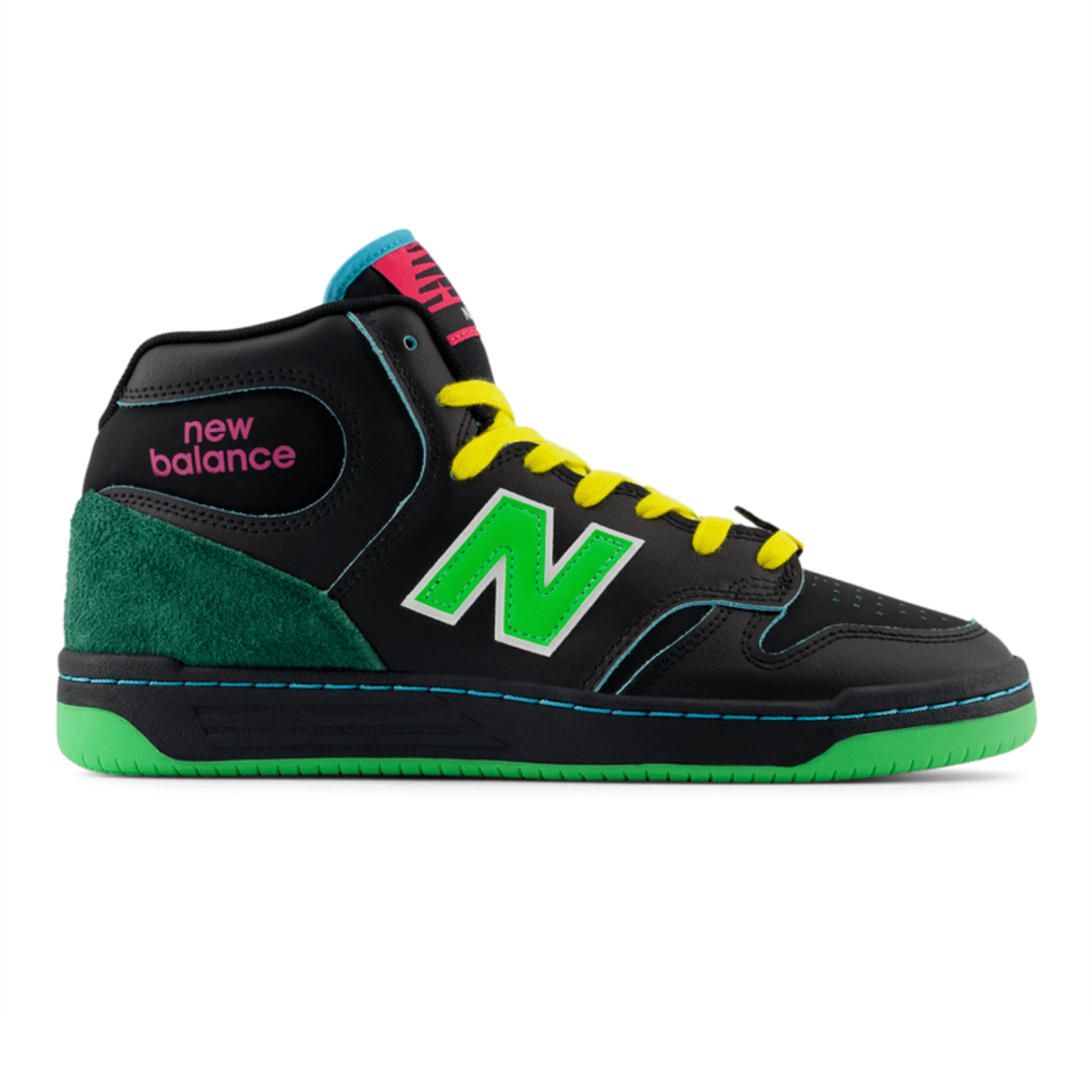 New Balance Natas Kaupas 480 High Shoes - Black / Green