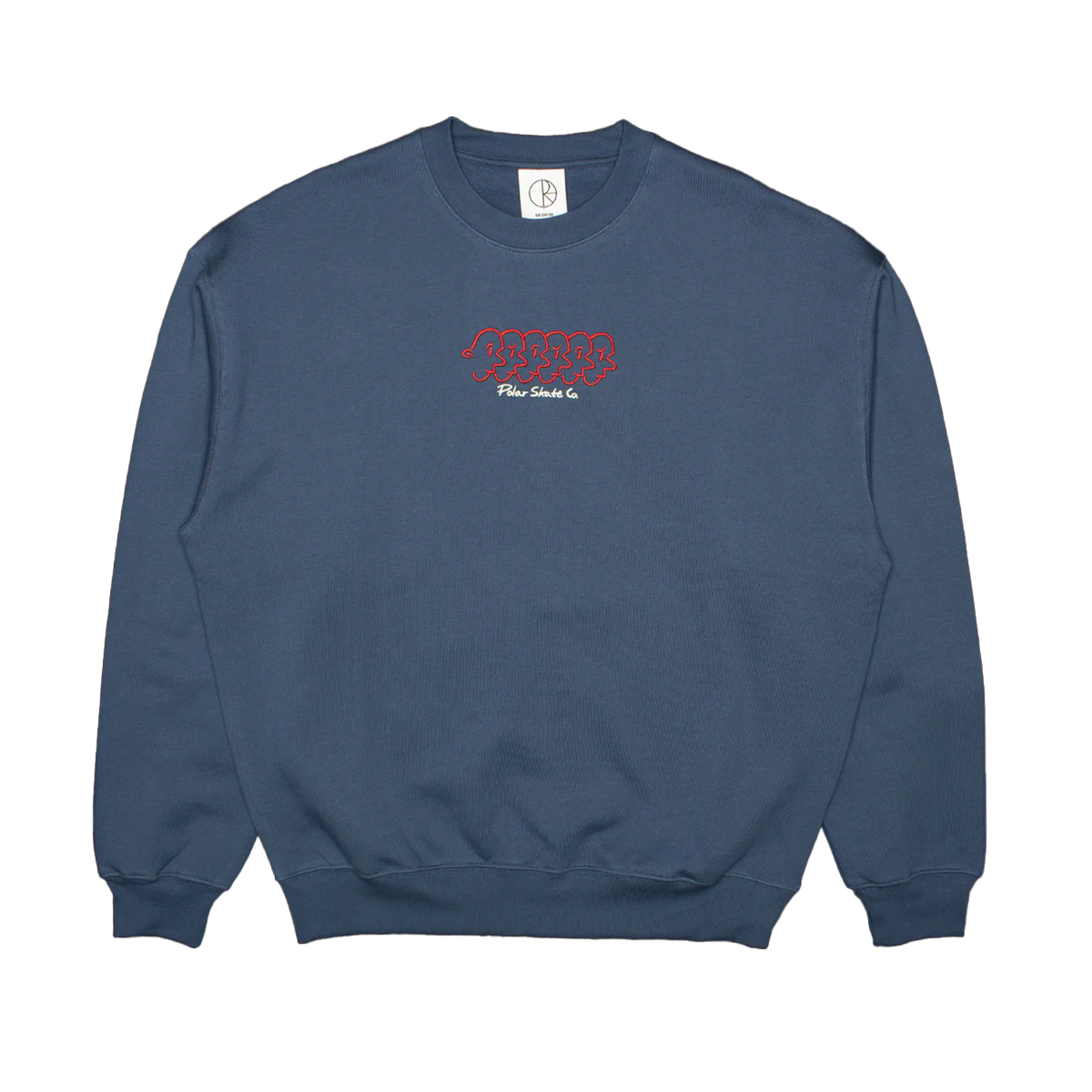 Polar Faces Dave Crewneck - Grey Blue