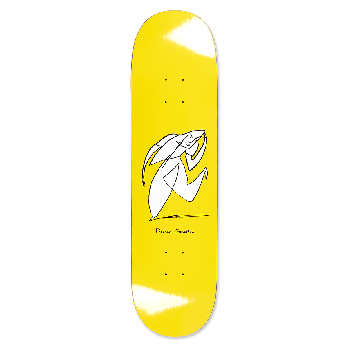 Polar Roman Gonzalez Stay In Motion Yellow Skate Deck - 8.375