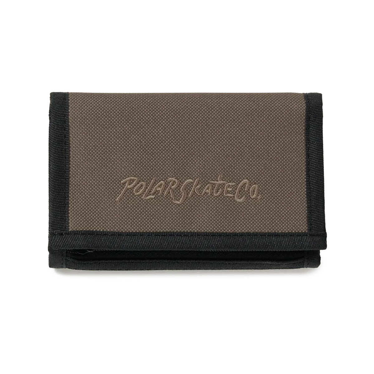 Polar Key Wallet Surf Logo - Grey/Brown