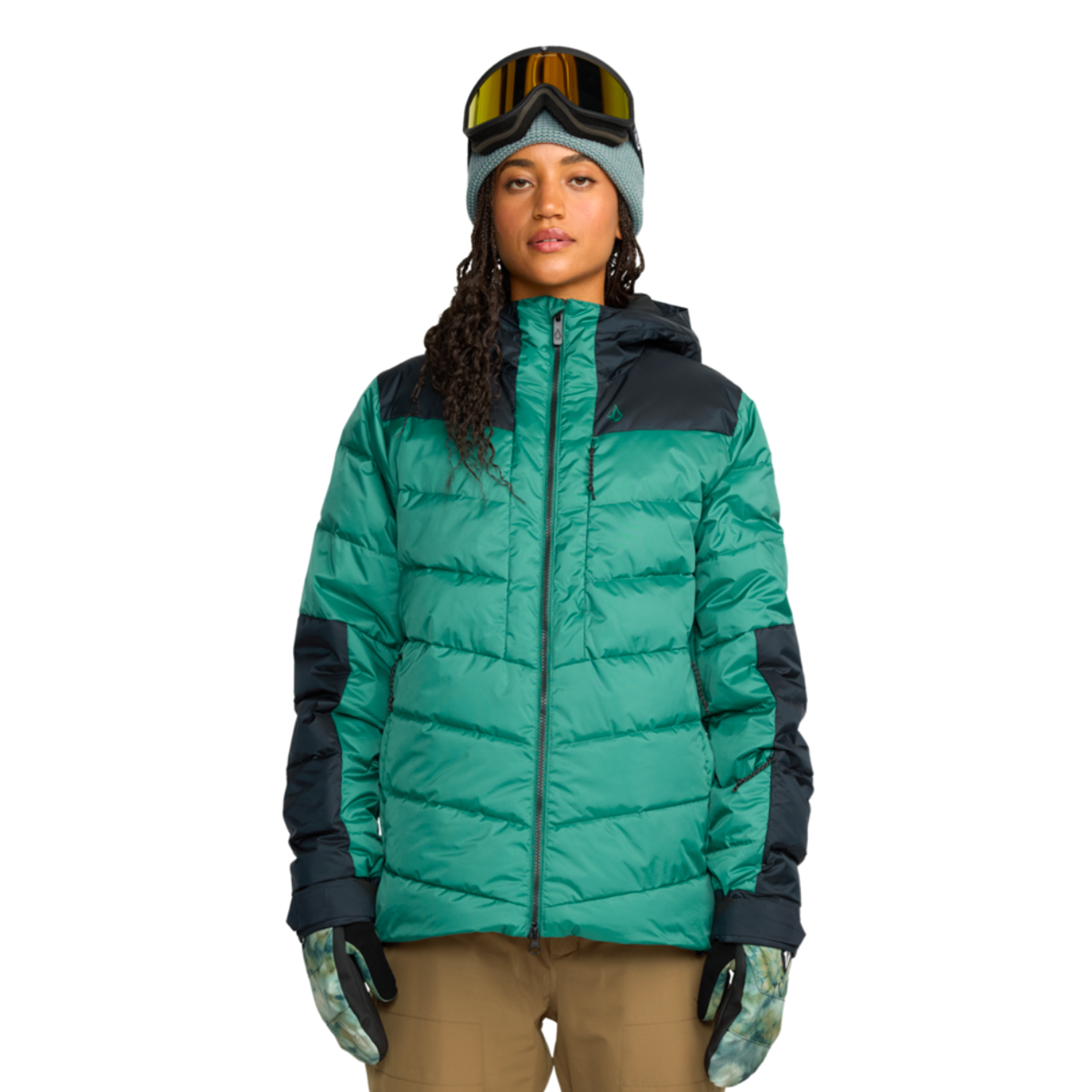 2026 SAMPLE Volcom Women's Estes Puff Snow Jacket - Spruce Green