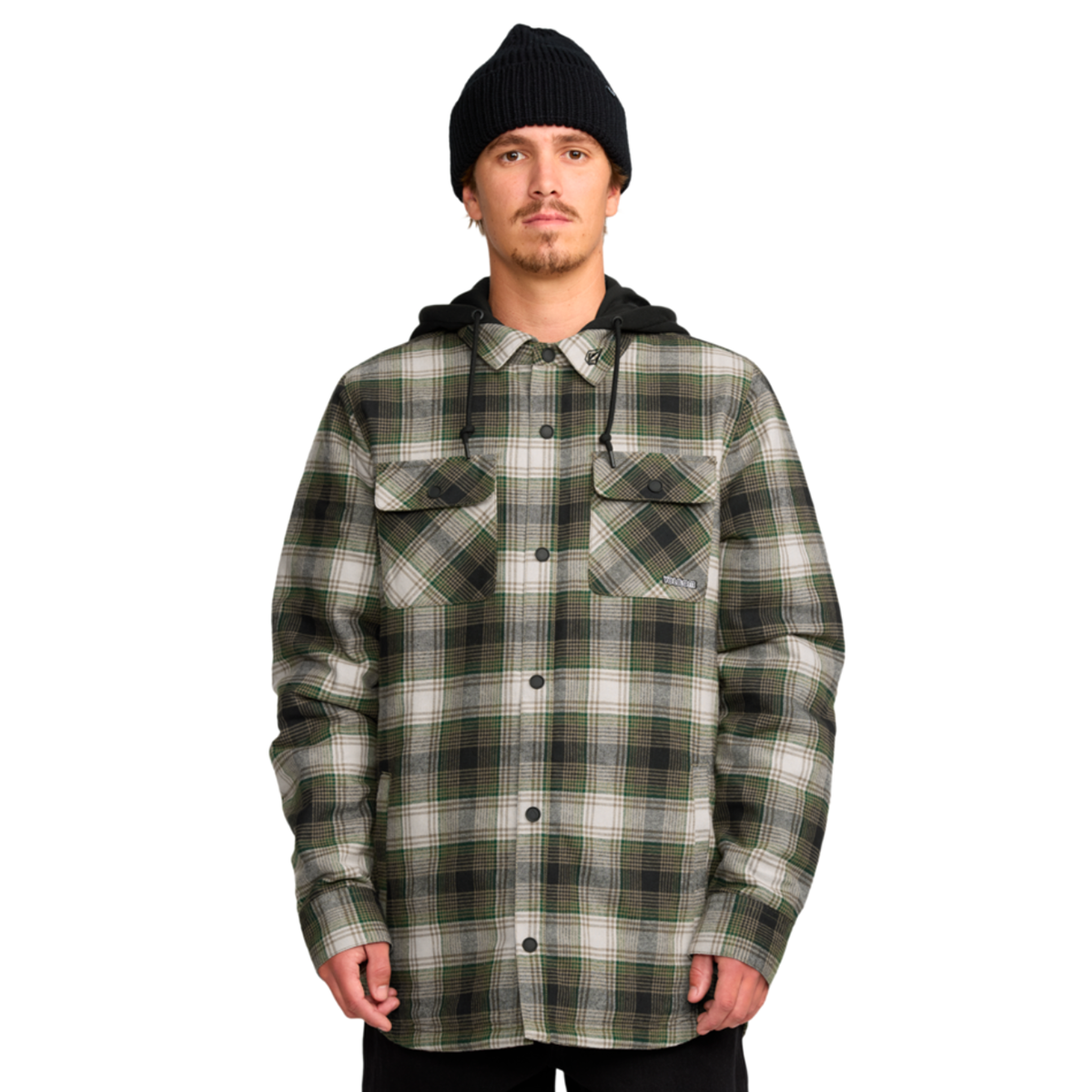 2026 SAMPLE Volcom Kenson Insulated Flannel - Black Green