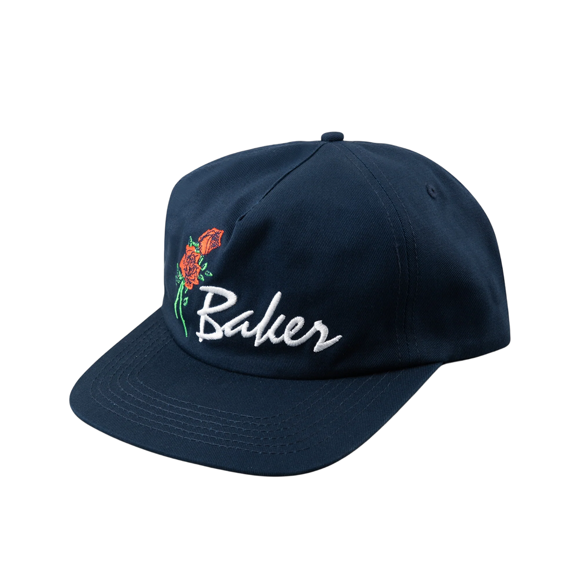 Baker Roses Snapback Hat - Navy