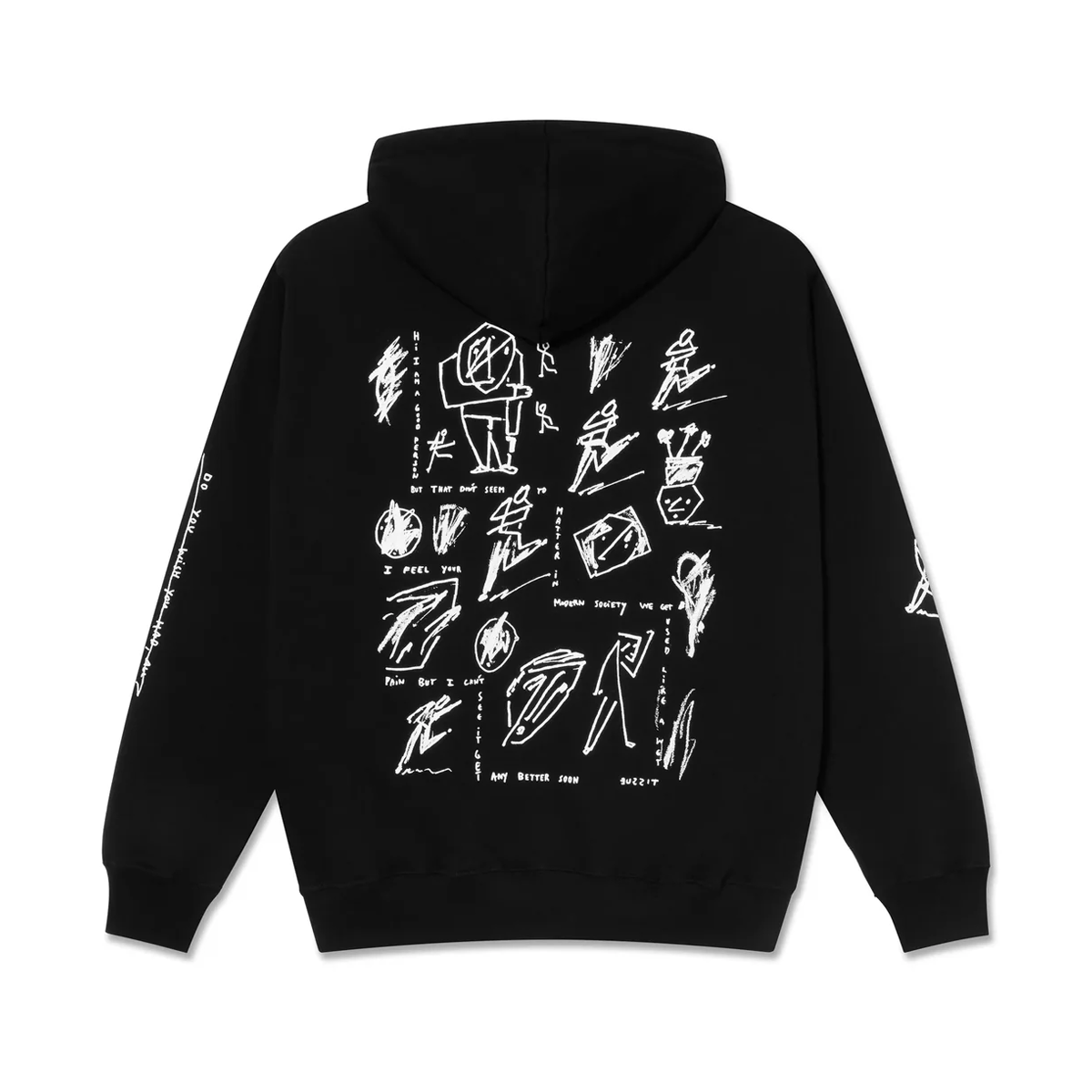 Polar Sad At Times Dave Hoodie - Black