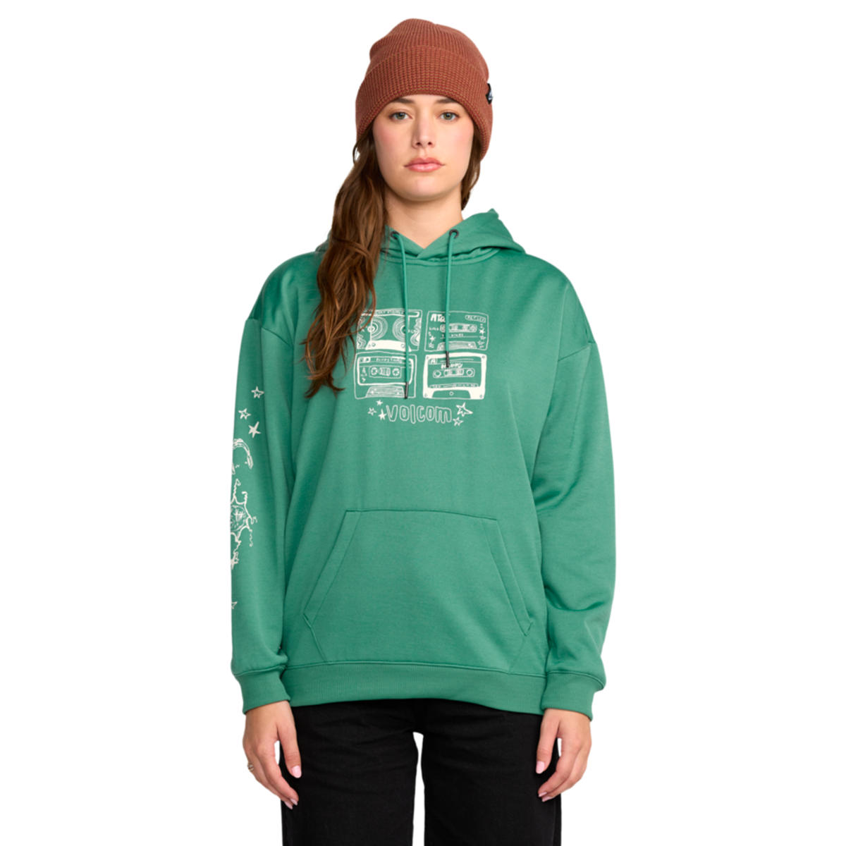 2026 SAMPLE Volcom Women's Essential Hydro Hoodie - Spruce Green