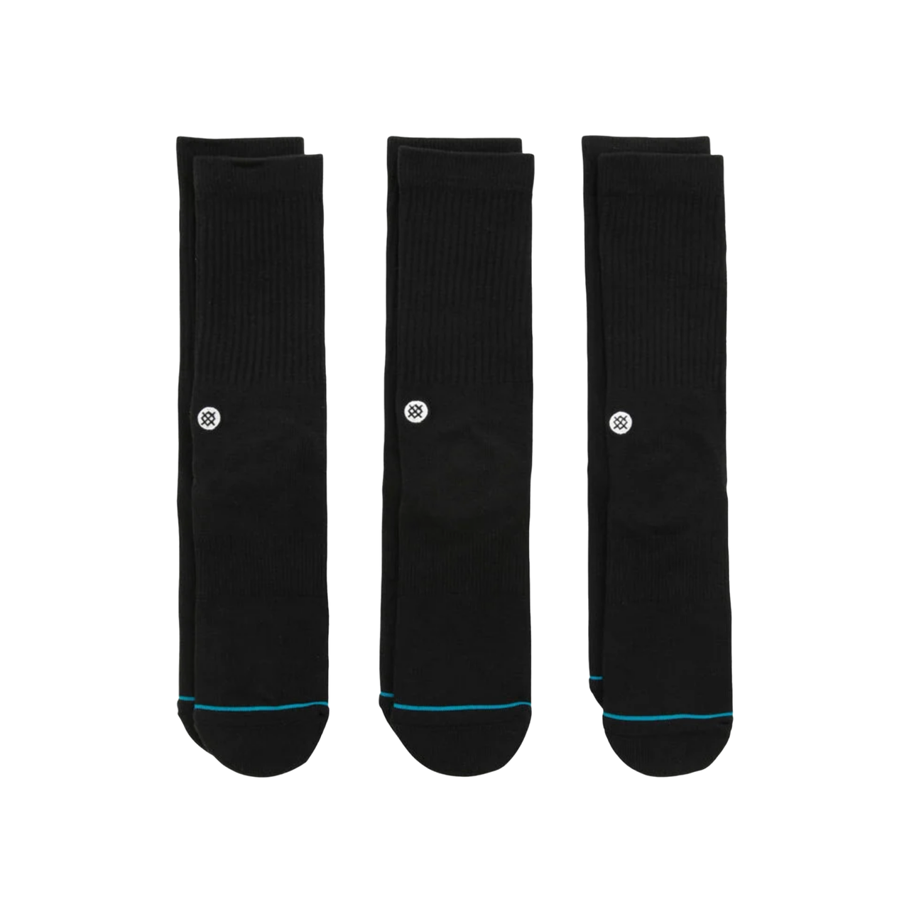 Stance Icon Crew Socks 3 Pack - Black