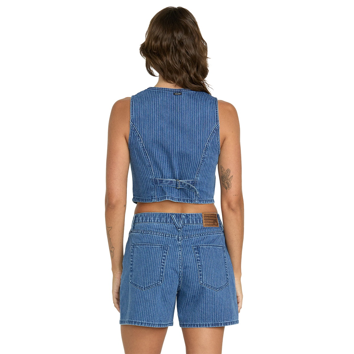 Volcom Women's Stoned Boyfriend Shorts - Stripe