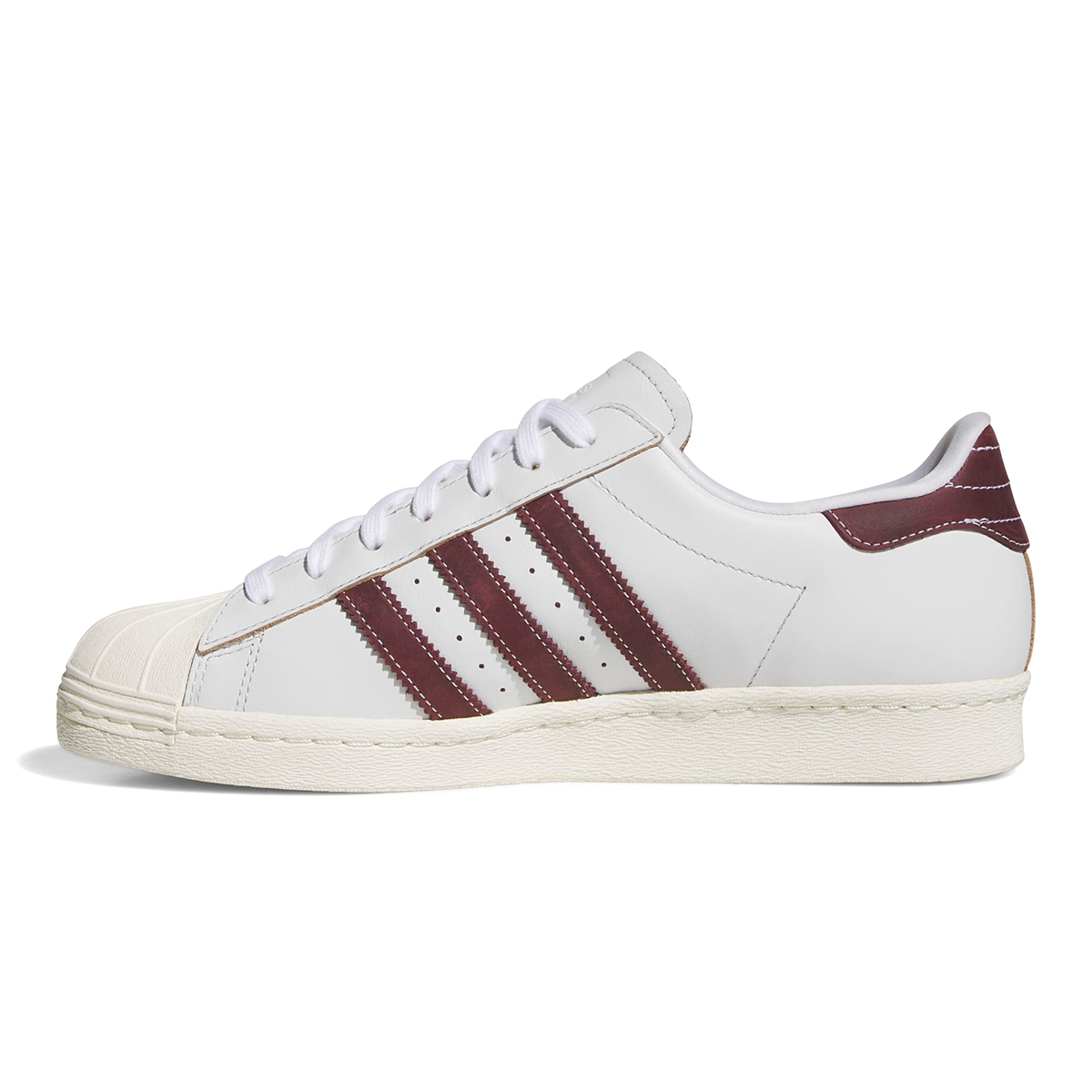 Adidas Superstar 80 ADV Shoes - White / Shadow Red