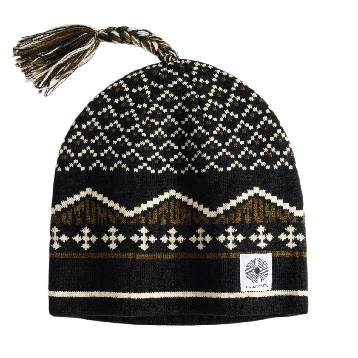 Autumn Tassle Beanie - Black
