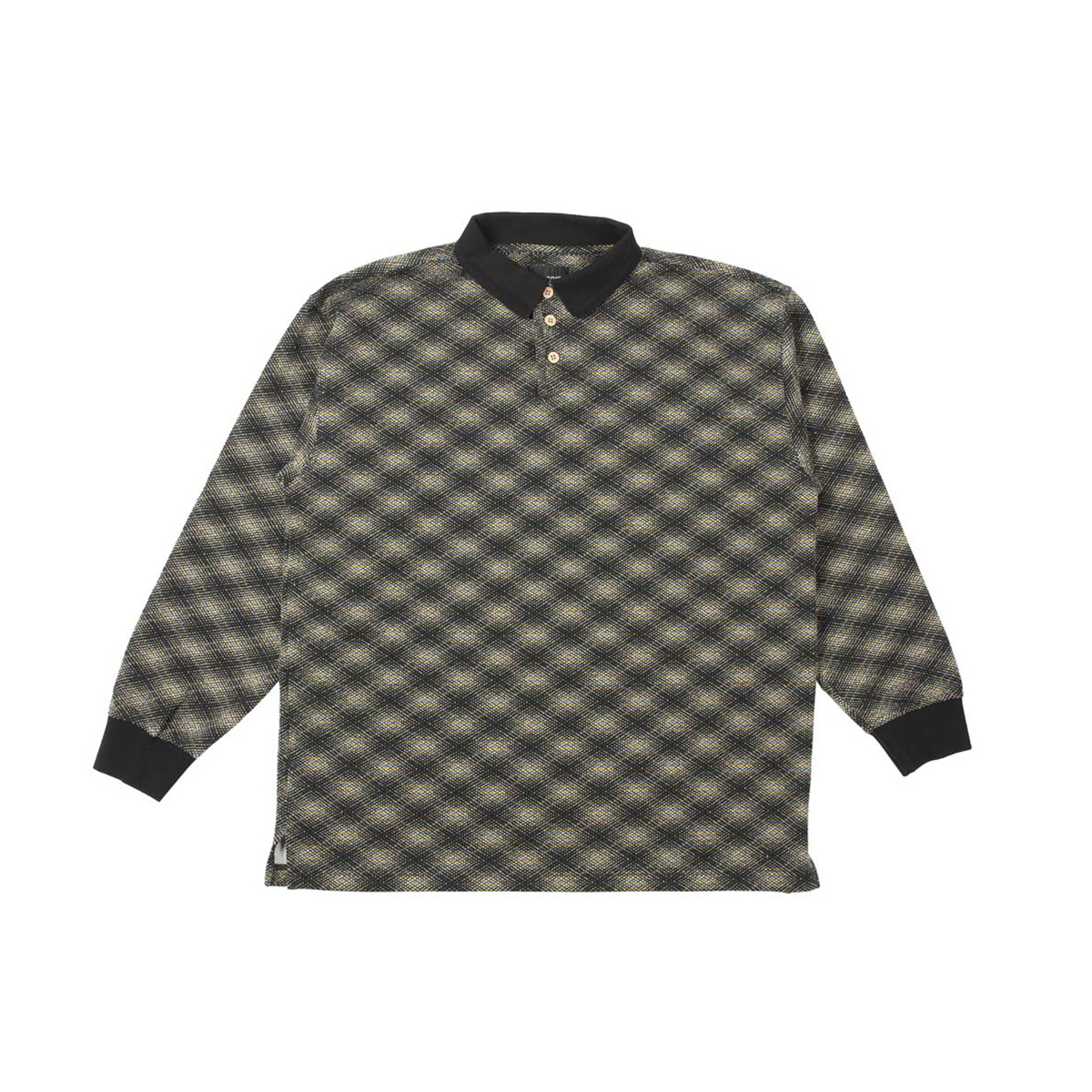 Theories ESP Longsleeve Polo Shirt - Black / Lilac