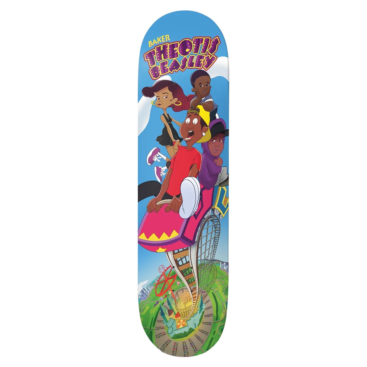 Baker Theotis Beasley Roller Coaster Skate Deck - 8.25