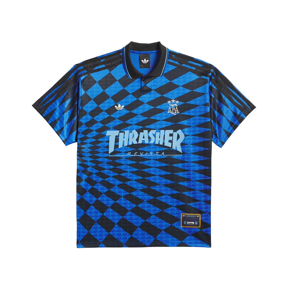 Adidas Argentina x Thrasher Jersey - Black / Blue
