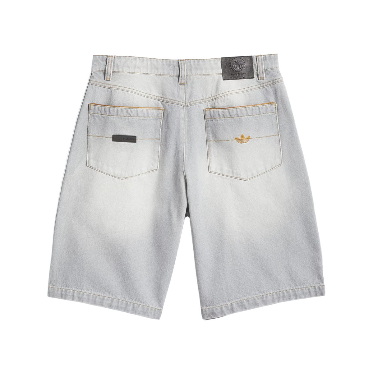 Adidas X Tyshawn Washed Denim Shorts - Grey Two