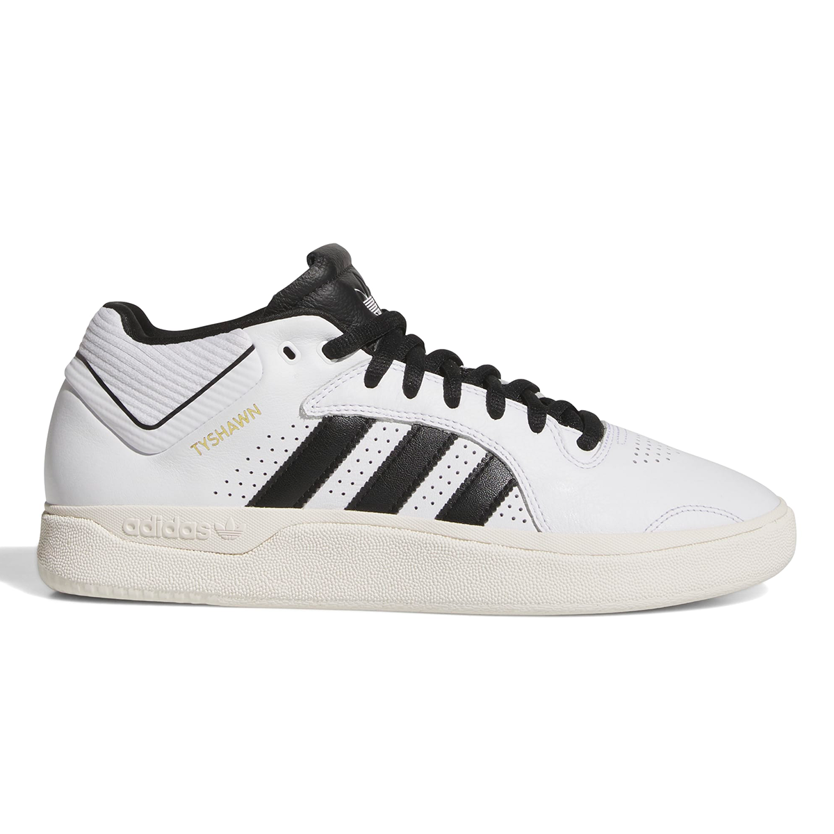 Adidas Tyshawn Shoes - Cloud White / Core Black / Cloud White