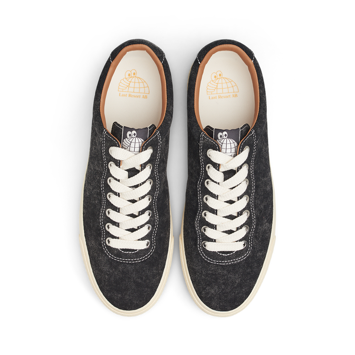 Last Resort AB VM001-Lo Canvas Shoes - Washed Black / White