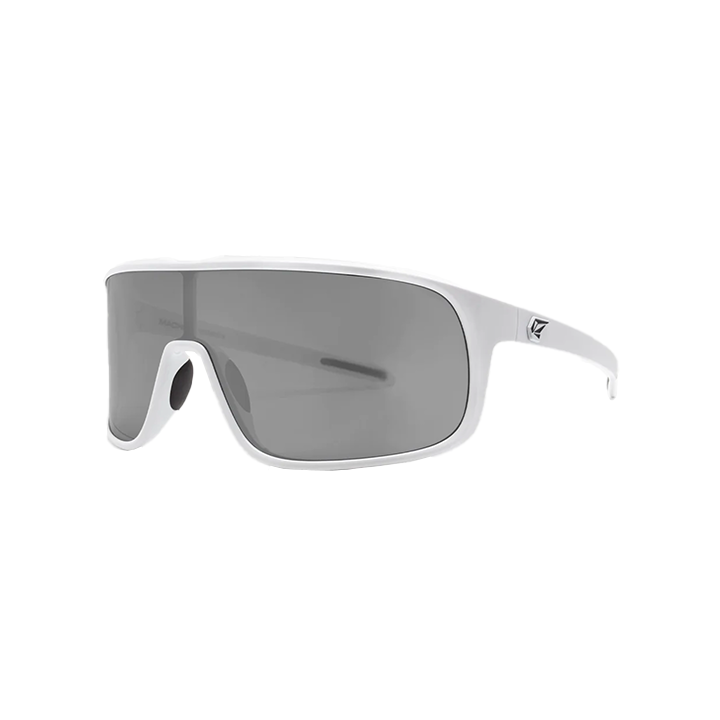 Volcom Macho Sunglasses - Gloss White / Silver Mirror