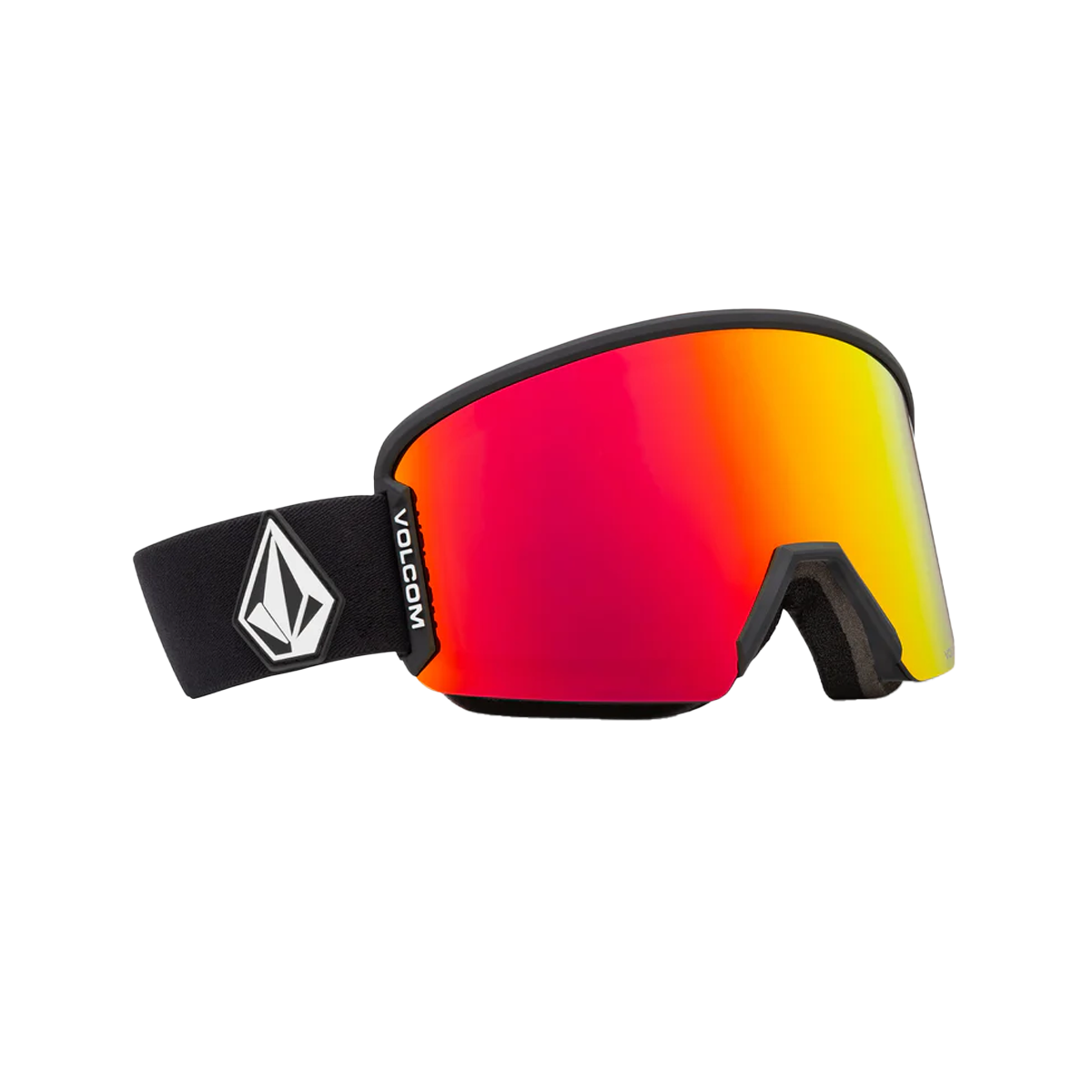 volcom ski goggles Volcom Garden 2 Goggles Matte Black/Red Chrome, One Size