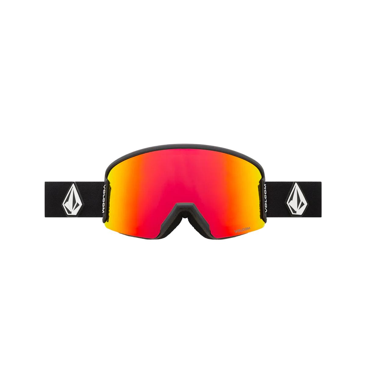 volcom goggle Volcom Garden 2 Snow Goggles - Matte Black / Red Chrome