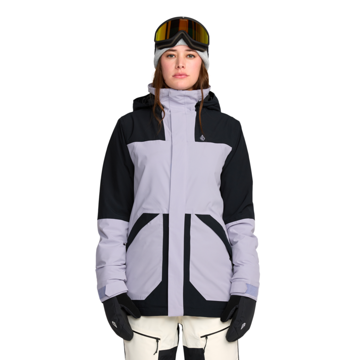 2026 SAMPLE Volcom Women's Shelter 20k 3D Stretch Snow Jacket - Lavender Aura