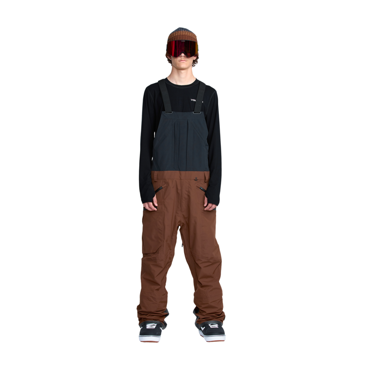 2026 SAMPLE Volcom RAIN GORE-TEX Bib Overall - Brown