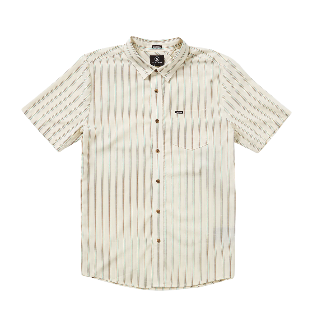 Volcom Rambler Short Sleeve Shirt - Dirty White