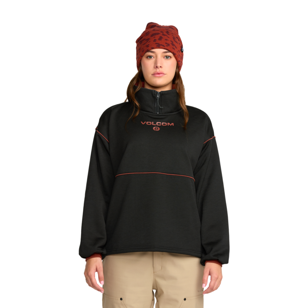 2026 SAMPLE Volcom Women's Hydro 1/4 Zip - Black