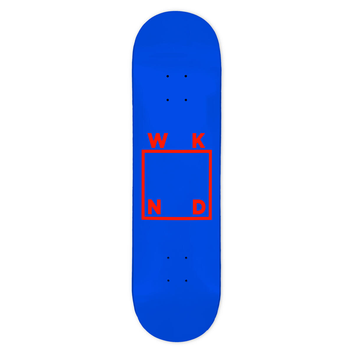 WKND "Royal/Red" Logo Dip Skate Deck - 8.25CT