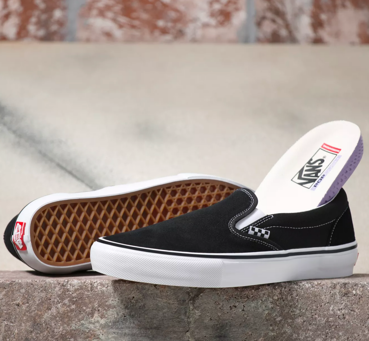 Vans Skate Slip-On Shoe - Black