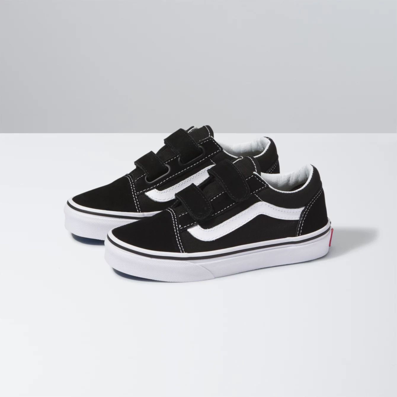 Vans Youth Old Skool Pro Velcro Shoe Black Directive Boardshop
