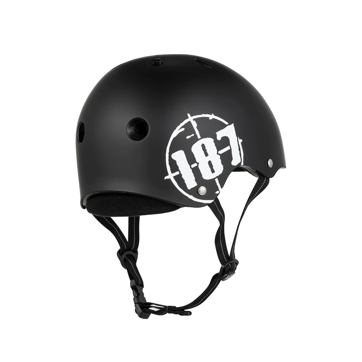 187 Killer Pads Low Pro Certified Skate Helmet - Matte Black