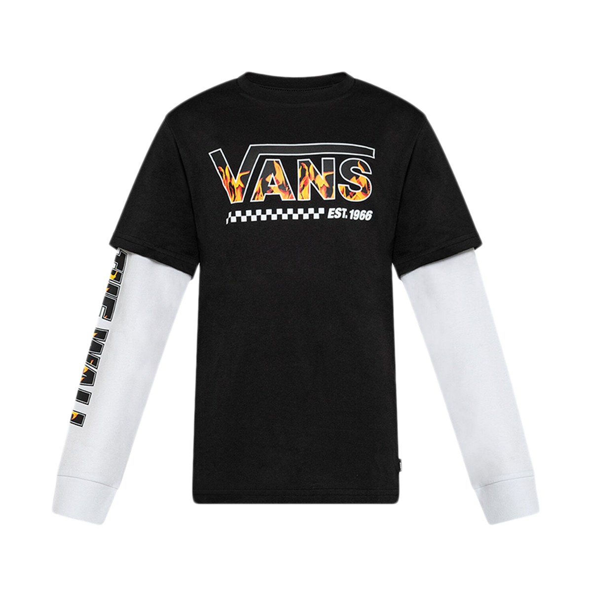 Vans Youth Digi Flames Twofer - Black