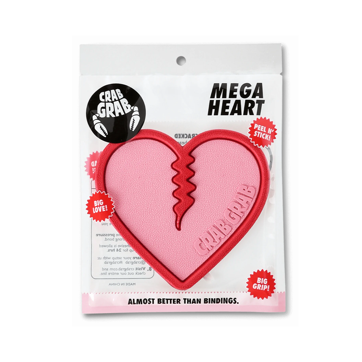 Crab Grab Mega Heart Stomp Pad - Bubblegum