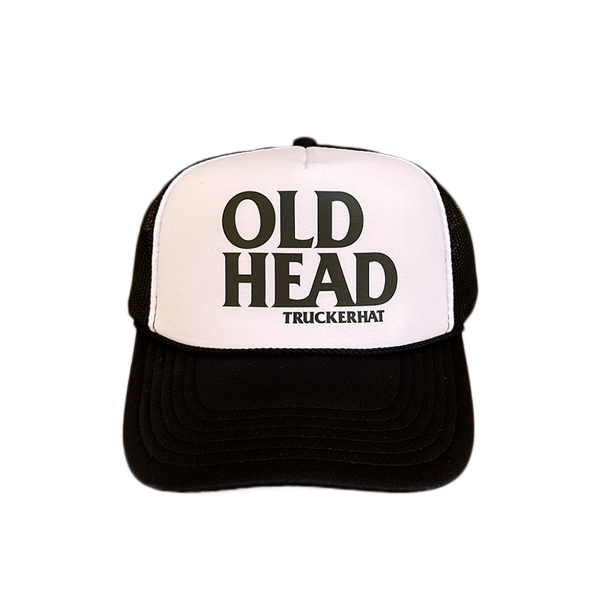 Mud Old Head Trucker Hat - Black/White