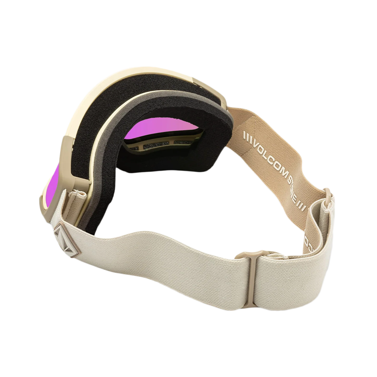 Volcom Attunga Goggles + Bonus Lens - Khakiest Sand/Pink Chrome