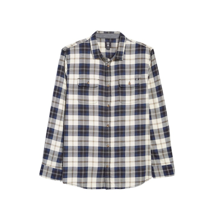 Vans Sycamore Flannel Button Down - Oatmeal / Black