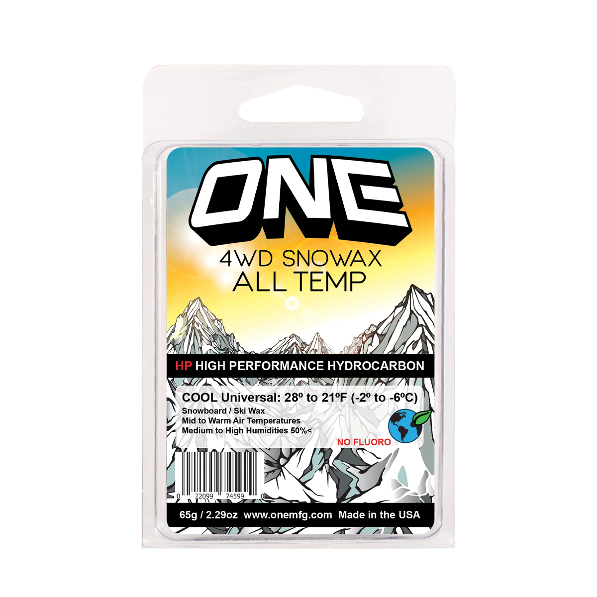 One Ball 4WD 165G Snow Wax - All Temp
