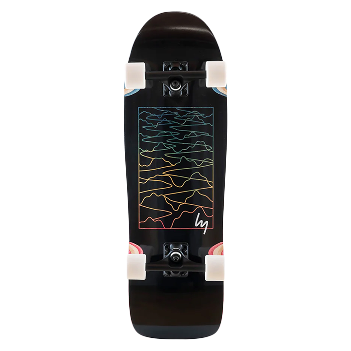 Landyachtz Ditch Life Black Sine Wave Cruiser Complete - 31
