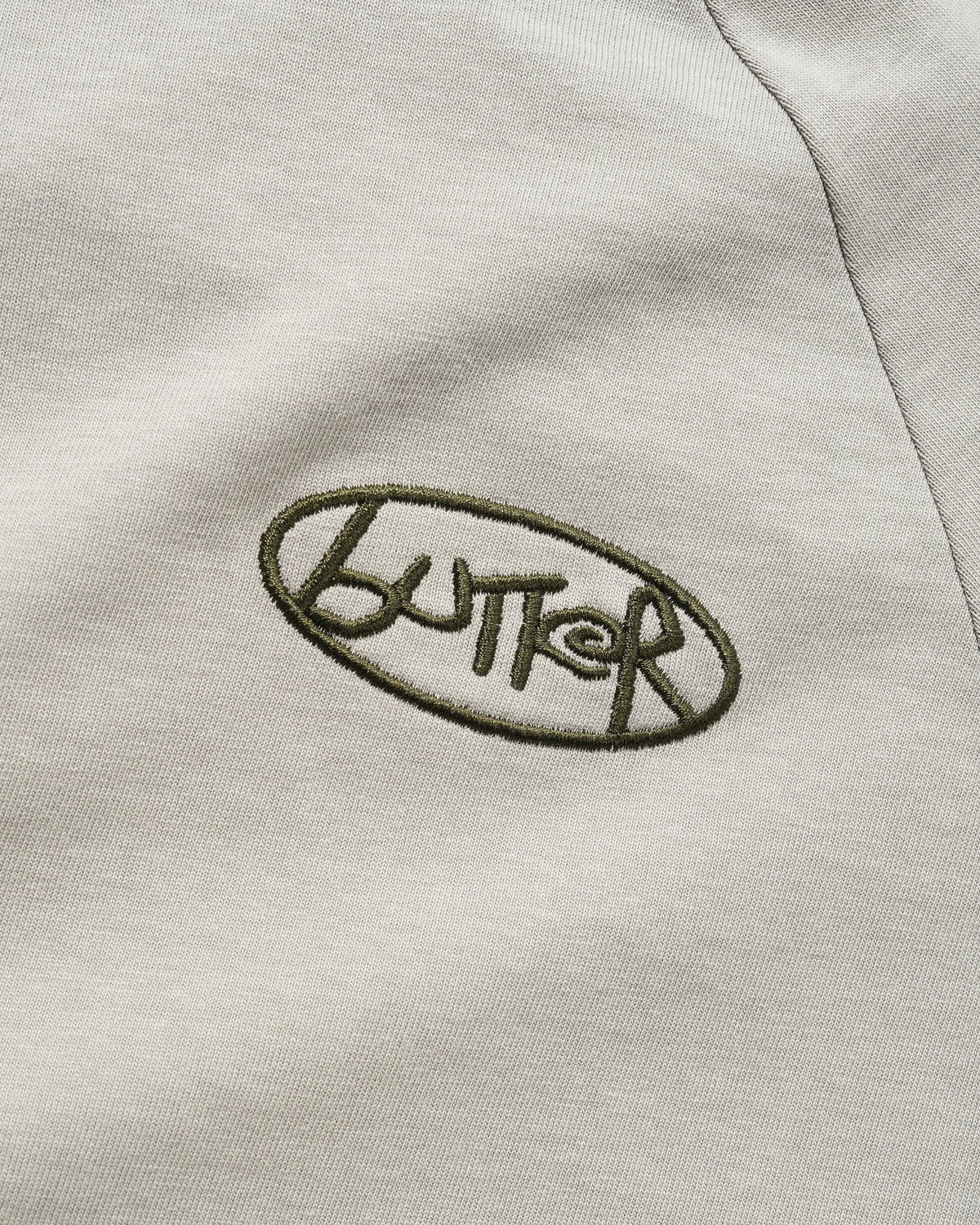 Butter Abseil Panel T-Shirt - Cement / Moss