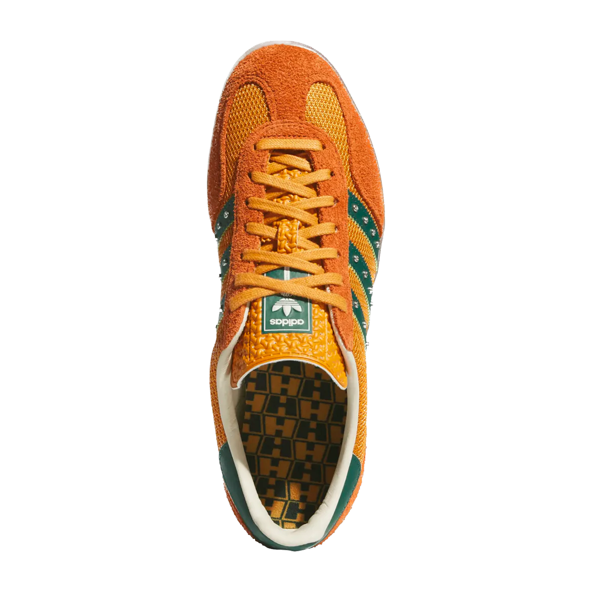 Adidas Hardies Gazelle Shoes - Rust Orange/Collegiate Green/Gum