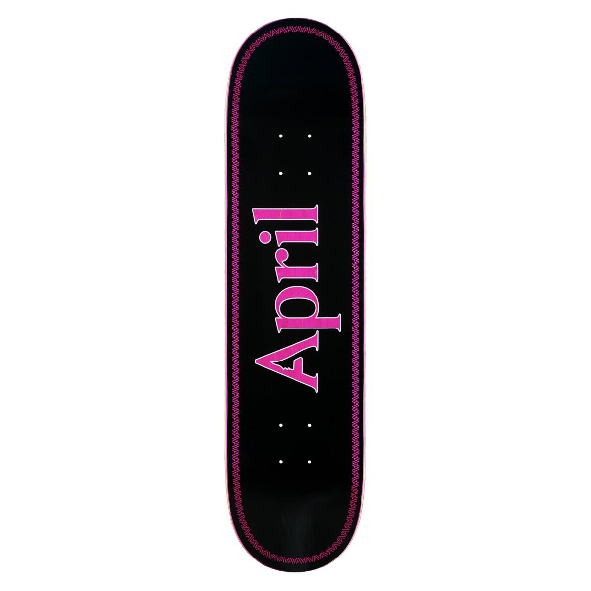 April OG Logo Pink Black Helix Skate Deck - Assorted Sizes