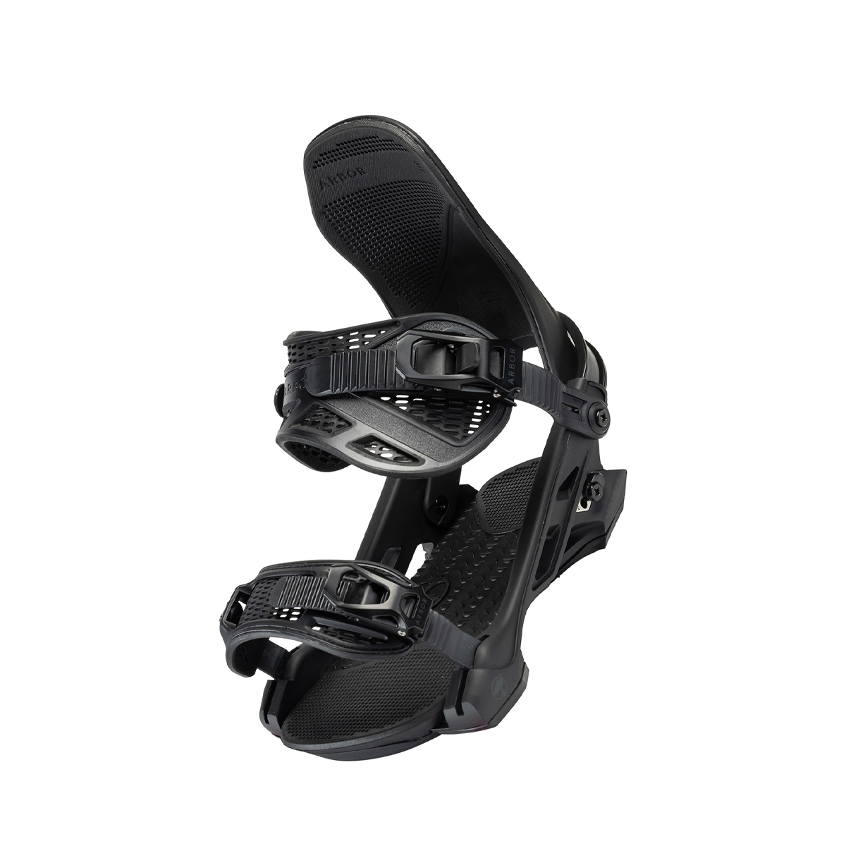 Arbor 2024 Hemlock Snowboard Bindings - Black