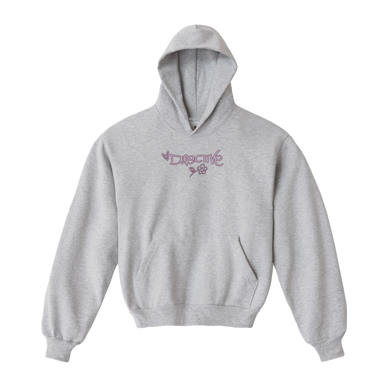 Directive Flower Hooded Sweatshirt - Grey