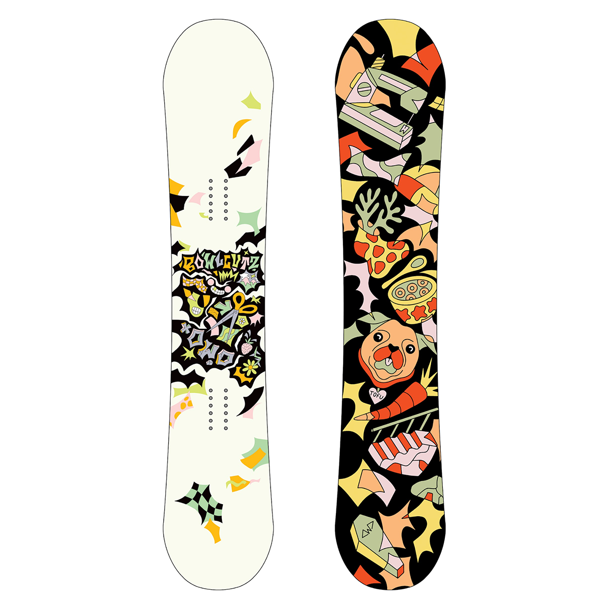 Dinosaurs Will Die 2024 maeT x Bowl Cutz Snowboard - Assorted Sizes