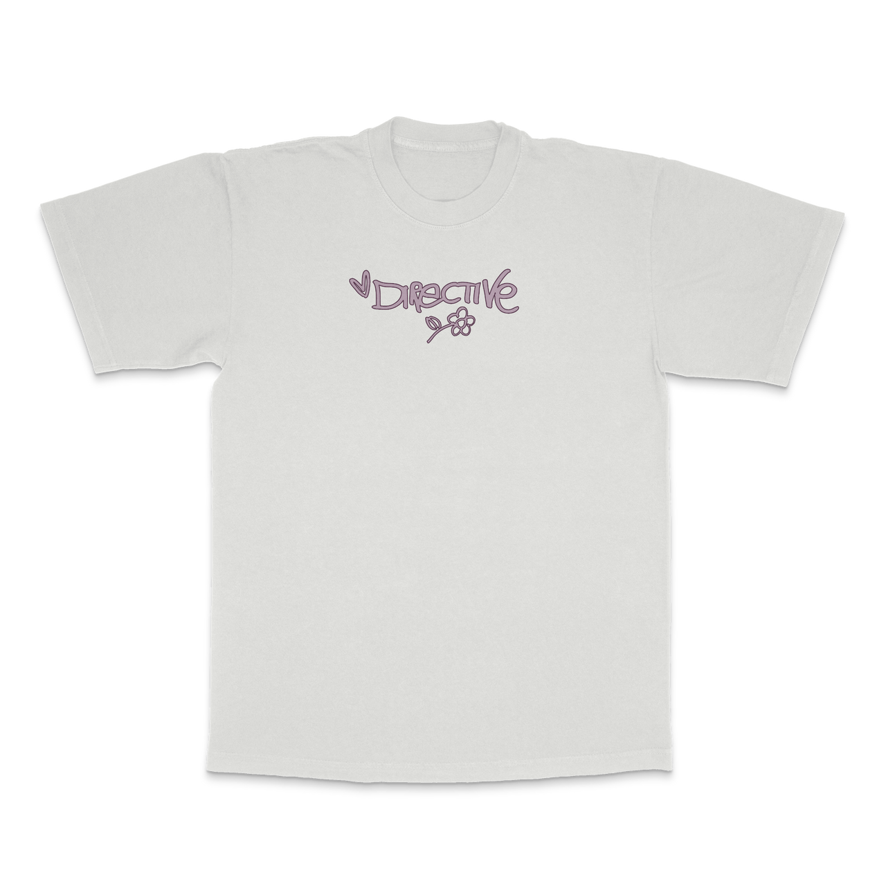 Directive Flower T-Shirt - Cement