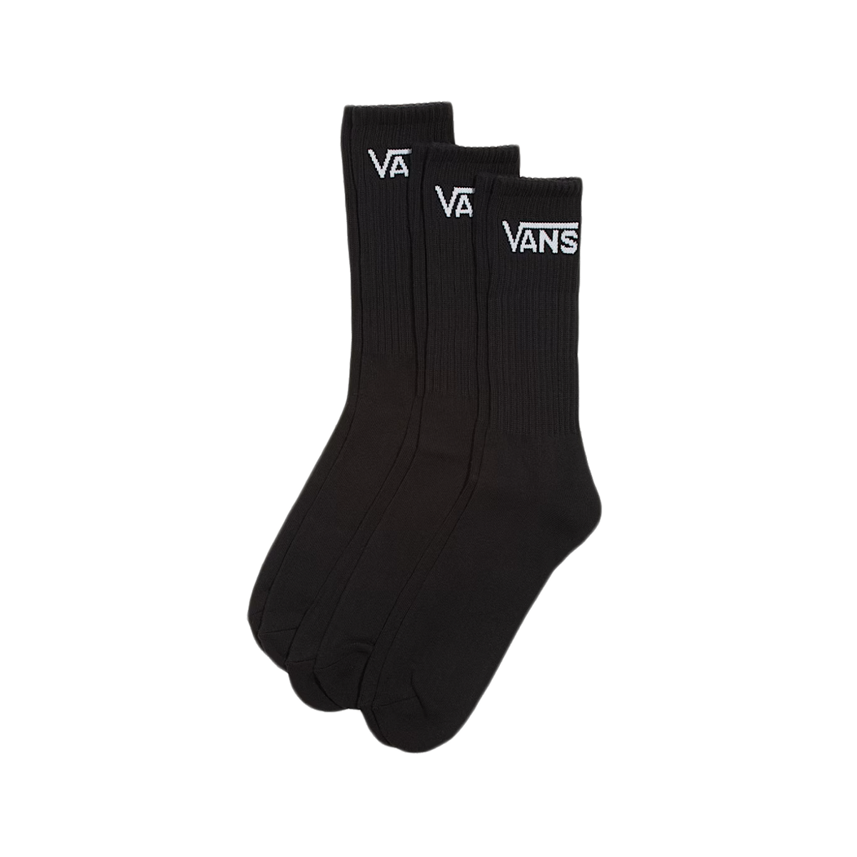 Vans Classic Crew Socks 3-Pack - Black