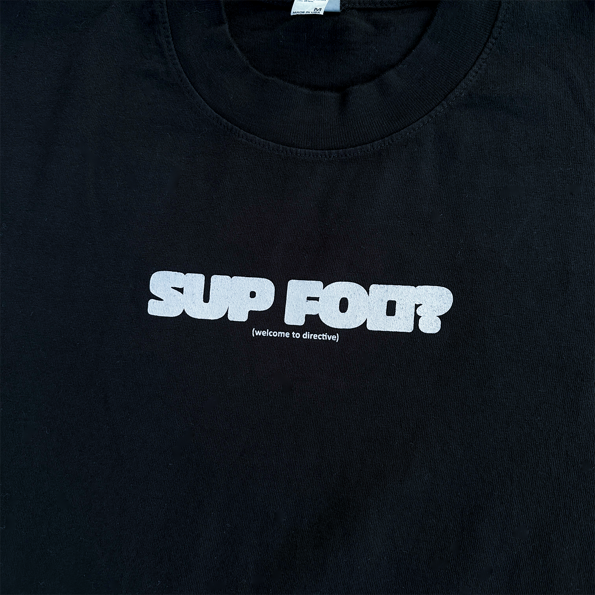 Directive Sup Foo Long Sleeve T-Shirt - Black