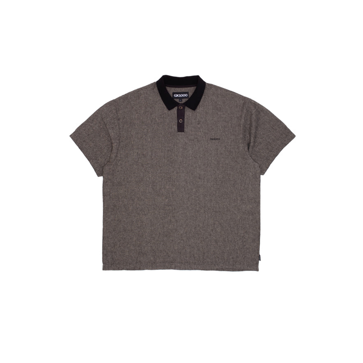GX1000 Polo Linen Shirt - Black Ash