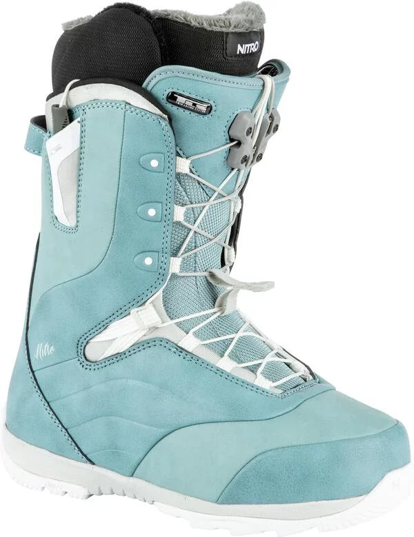 Nitro Women's 2023 Crown TLS Snowboard Boots - Blue / White